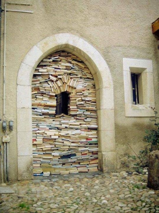 Photo:  book door